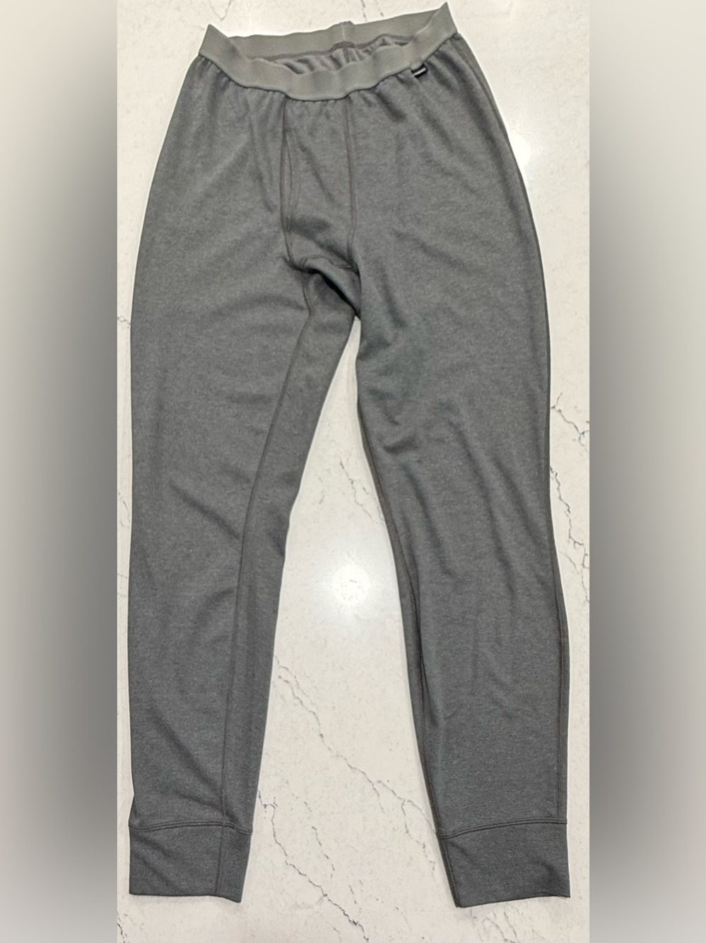 Patagonia Men's Thermal Base Layer Bottoms Leggings Gray Polyester Size M